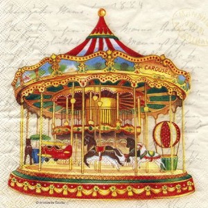 Serwetka do decoupage-karuzela 6318