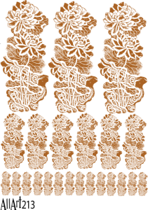 Papier decoupage 210x297mm A4 - AllArt 213 - kwiaty 5706