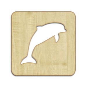 Podkładka pod szklankę lub kubek z delfinem