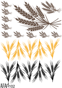 Papier decoupage 210x297mm A4 -AllArt 102 - zboża 5552