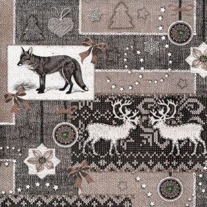 Serwetka do decoupage-tkanina bożonarodzeniowa 6400