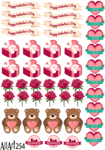 Papier decoupage 210x297mm A4 - AllArt 254 - ozdoba 5755