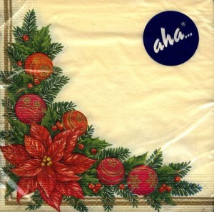 Serwetka do decoupage -stroik Bożonarodzeniowy 5368