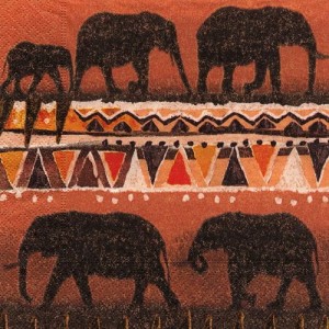 Serwetka do decoupage-afrykańskie wzory