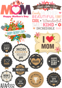 Papier decoupage 210x297mm A4 - AllArt 332 - Dzień Matki 5833