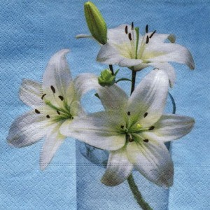 Serwetka do decoupage-lilia