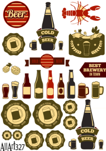 Papier decoupage 210x297mm A4 - AllArt 327 - piwo 5828