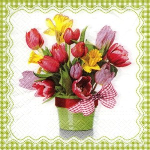 Serwetka do decoupage-wiosenny bukiet