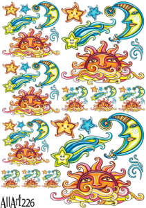 Papier decoupage 210x297mm A4 - AllArt 226 - ciała niebieskie 5719