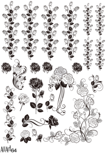 Papier decoupage 210x297mm A4 - AllArt 64 - róże 5466