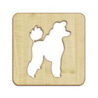 Podkładka pod szklankę lub kubek z pudlem