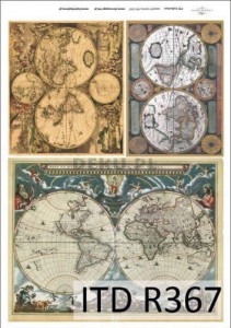 Papier ryżowy A4 210x297 - decoupage itd R367 3517