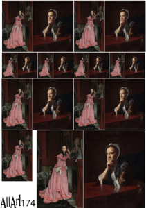 Papier decoupage 210x297mm A4 - AllArt 174 - kobiety 5667