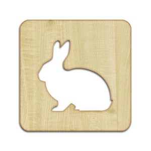 Podkładka pod szklankę lub kubek z królikiem 3132