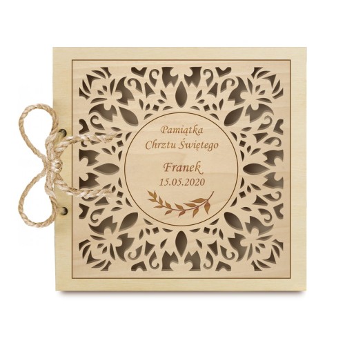 Deku - Ażurowa Pamiątka Chrztu Świętego - Wzór 1