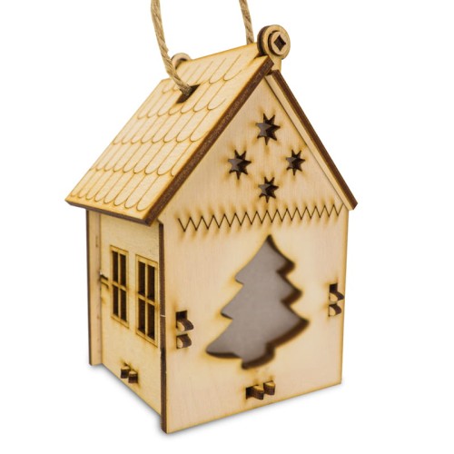 Deku - Latarenka Świąteczna drewniana Lampion na lampkę LED 7x10x6 cm.jpg