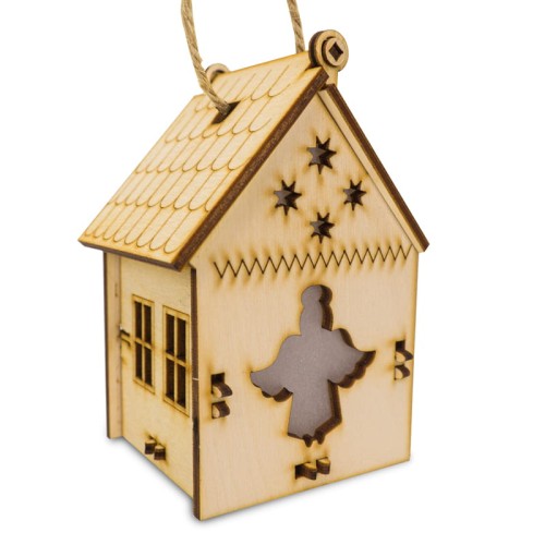 Deku - Latarenka Świąteczna drewniana Lampion na lampkę LED 7x10x6 cm.jpg