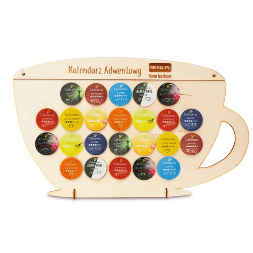 Deku - Kalendarz adwentowy 2w1 Tchibo Cafissimo 24 kapsułki 50x30cm 2.jpg