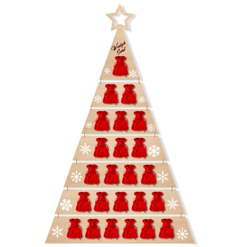 Deku - Kalendarz adwentowy Choinka Duża 24 Woreczki na drobiazgi 130x70 cm.jpg