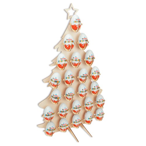 Deku - Kalendarz adwentowy Choinka 39x62 cm + 24 Jajka Kinder Niespodzianka.jpg