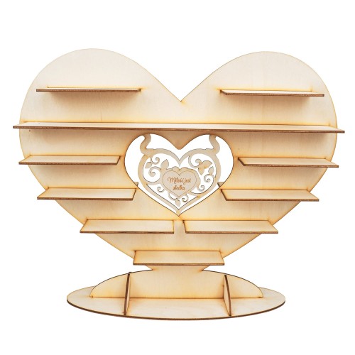 Deku - Stojak na Praliny Ferrero Rocher Prezent na Ślub Serce 40x33 cm  2.jpg