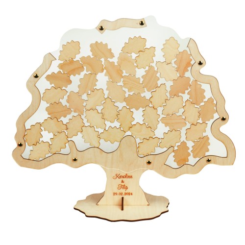 Deku – Księga gości weselnych Drzewo z listkami– 52x45 cm.jpg