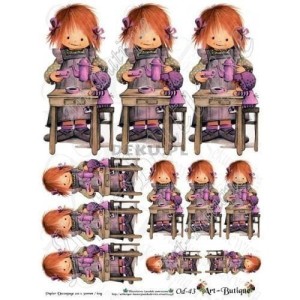 Papier do decoupage 210X305 - Art-Butique Od-43 3887