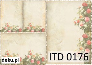 Papier decoupage A4 210x297 - itd 0176m 476