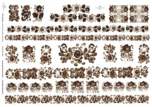 Papier decoupage A4 297X210 - itd 0294m 2262