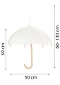 Deku Parasol Kinkiet Lampa ścienna dekoracyjna drewniana Biała oprawka.jpg