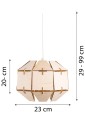 Deku - Carina Kinkiet Lampa ścienna dekoracyjna drewniana Biała oprawka  4.jpg