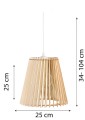 Deku - Anatola Kinkiet Lampa ścienna dekoracyjna drewniana Biała oprawka 4.jpg