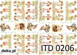 Papier decoupage A4 210x297 -  itd 0206m 566