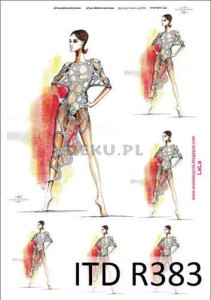 Papier ryżowy A4 210x297 - decoupage itd R383 3533