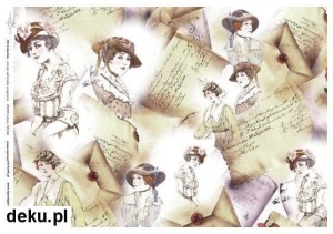 Papier ryżowy A4 210x297 - decoupage itd R006 622