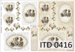 Papier decoupage A4 210x297 -  itd 0416m 3365
