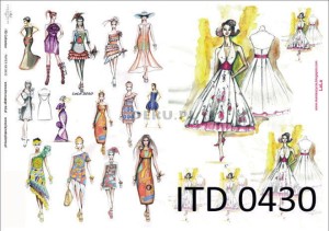 Papier decoupage A4 210x297 -  itd 0430m 3379