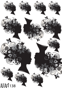 Papier decoupage 210x297mm A4 - AllArt 138 - kwiaty 5614