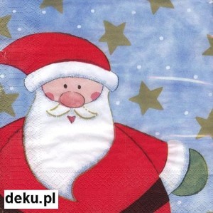 Serwetka do decoupage - mikołaj 107