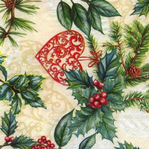 Serwetka do decoupage- stroik z sercem 6269