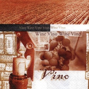 Serwetka do decoupage-rocznikowe wino