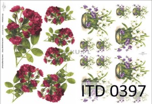Papier decoupage A4 210x297 -  itd 0397m 3346