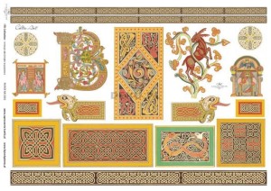 Papier decoupage A4 297X210 -  itd 0301m 2255