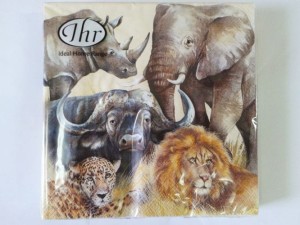 Serwetka do decoupage-Dzikie zwierzęta 4482