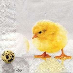 Serwetka do decoupage-kurczaczek z jajkiem 550400
