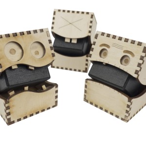 Deku – 3 x Stworki Zębolki – 5 cm x 5,5 cm x 5,5 cm + klocek tablicowy  000167 