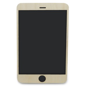 Deku – Tablet tablicowy - czarny – 13 cm x 20 cm - 572133