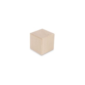 Deku - Klocek drewniany szlifowany i frezowany 5x5x5 cm R3  574014