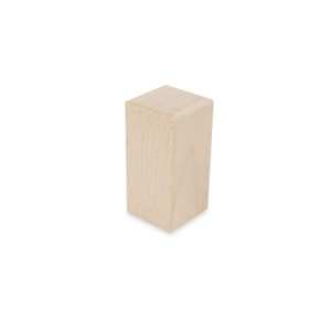 Deku - Klocek drewniany szlifowany i frezowany 4x4x8 cm R3 Deku 574045