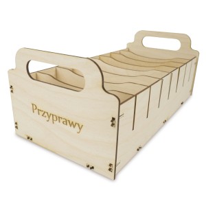Deku - Pudełko na przyprawy z przegrodami 8 przegród – 30x16x12 cm 709135